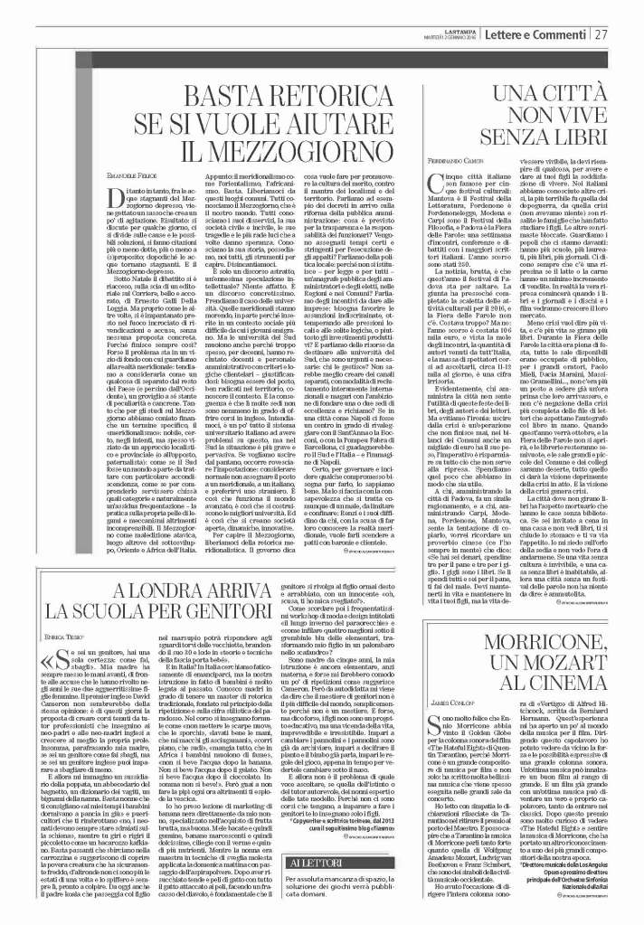 Camon LA STAMPA 120116